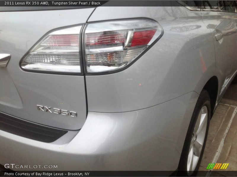 Tungsten Silver Pearl / Black 2011 Lexus RX 350 AWD