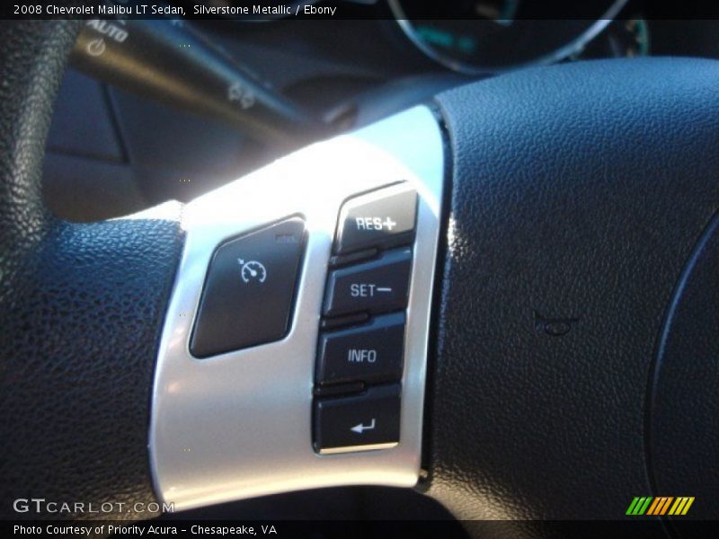 Silverstone Metallic / Ebony 2008 Chevrolet Malibu LT Sedan