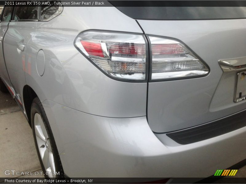 Tungsten Silver Pearl / Black 2011 Lexus RX 350 AWD