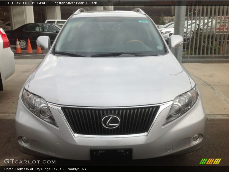 Tungsten Silver Pearl / Black 2011 Lexus RX 350 AWD