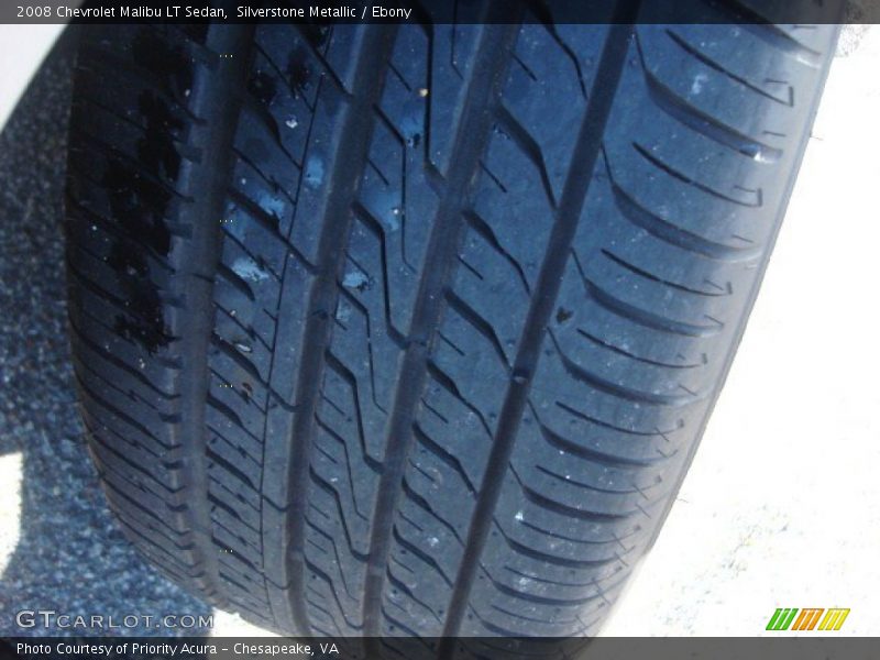 Silverstone Metallic / Ebony 2008 Chevrolet Malibu LT Sedan