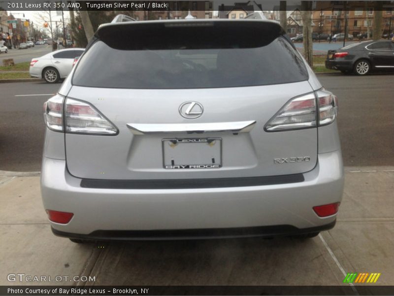 Tungsten Silver Pearl / Black 2011 Lexus RX 350 AWD