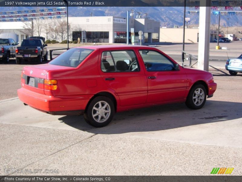 Tornado Red / Black 1997 Volkswagen Jetta GLS Sedan