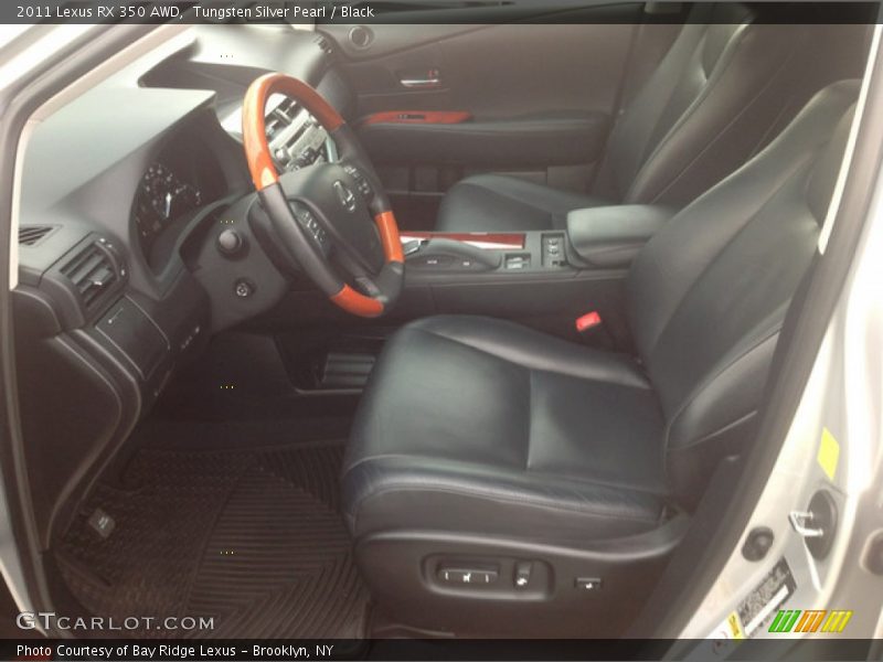 Tungsten Silver Pearl / Black 2011 Lexus RX 350 AWD