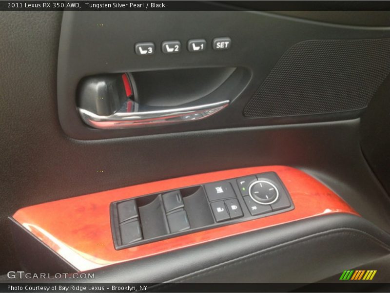Tungsten Silver Pearl / Black 2011 Lexus RX 350 AWD