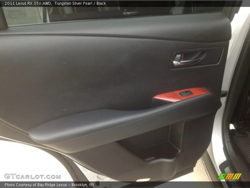 Tungsten Silver Pearl / Black 2011 Lexus RX 350 AWD