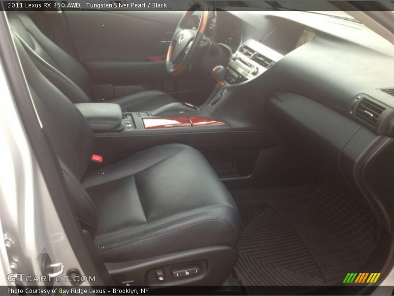 Tungsten Silver Pearl / Black 2011 Lexus RX 350 AWD