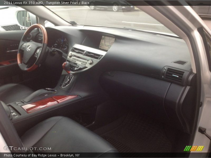 Tungsten Silver Pearl / Black 2011 Lexus RX 350 AWD