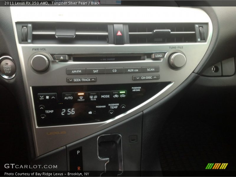 Tungsten Silver Pearl / Black 2011 Lexus RX 350 AWD