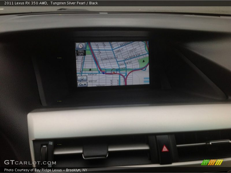 Tungsten Silver Pearl / Black 2011 Lexus RX 350 AWD