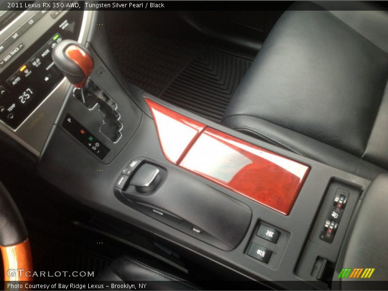 Tungsten Silver Pearl / Black 2011 Lexus RX 350 AWD