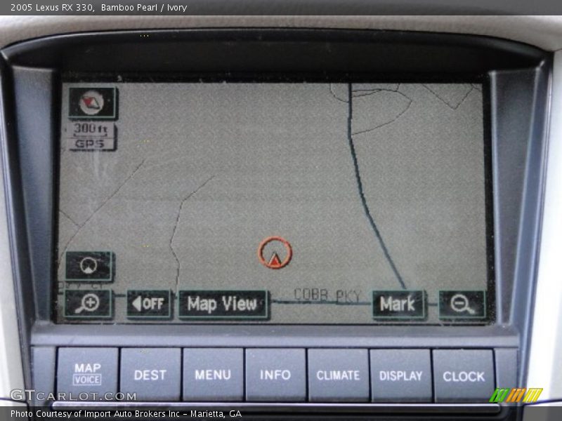 Navigation of 2005 RX 330