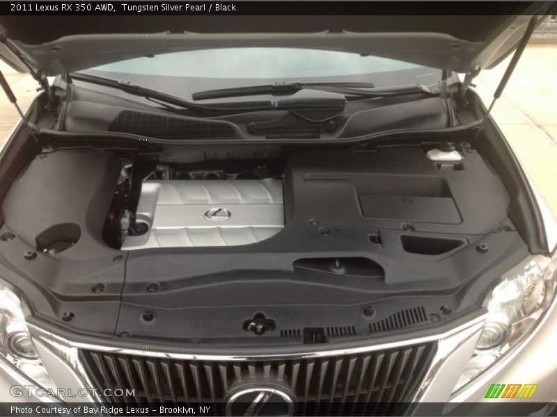 Tungsten Silver Pearl / Black 2011 Lexus RX 350 AWD
