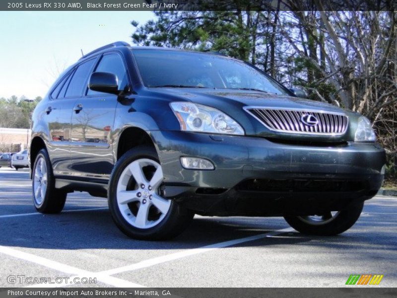 Black Forest Green Pearl / Ivory 2005 Lexus RX 330 AWD