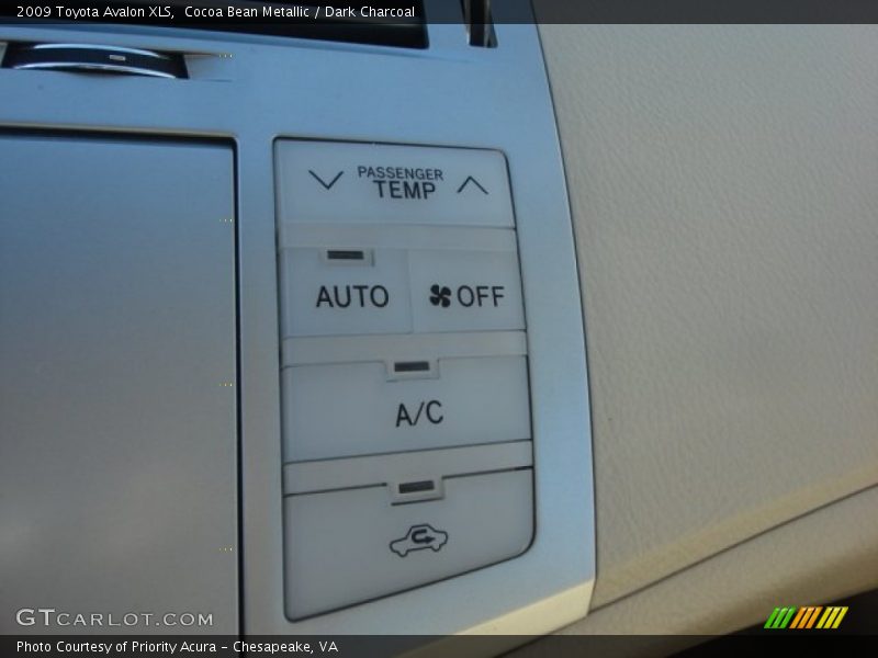 Cocoa Bean Metallic / Dark Charcoal 2009 Toyota Avalon XLS