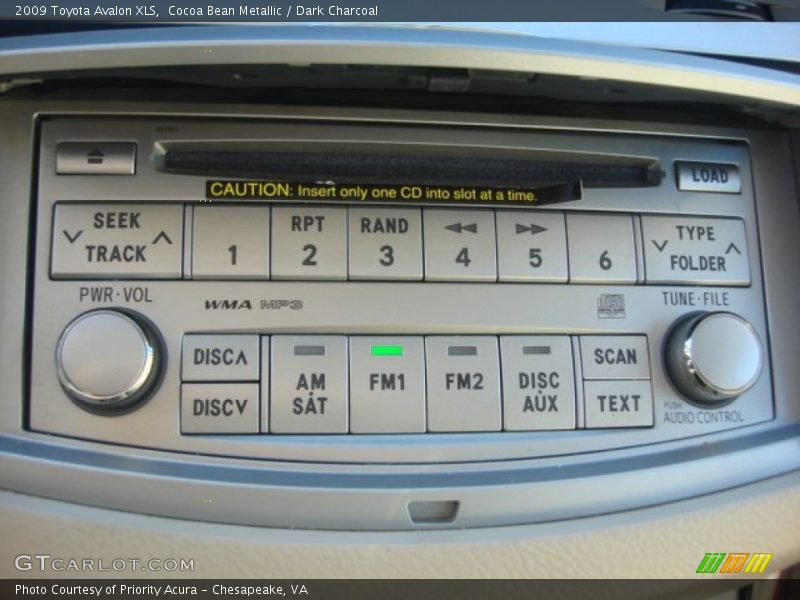 Cocoa Bean Metallic / Dark Charcoal 2009 Toyota Avalon XLS