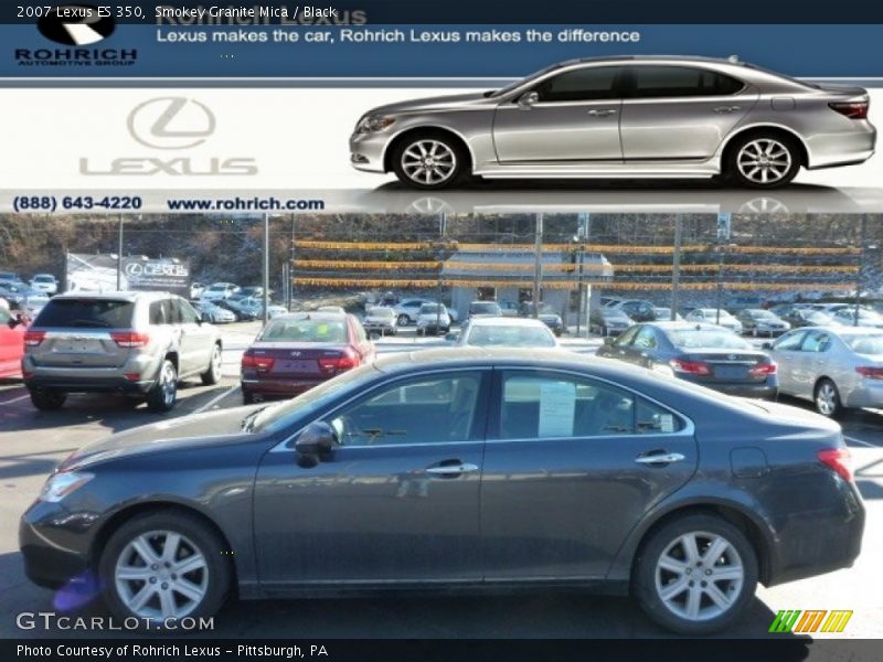Smokey Granite Mica / Black 2007 Lexus ES 350