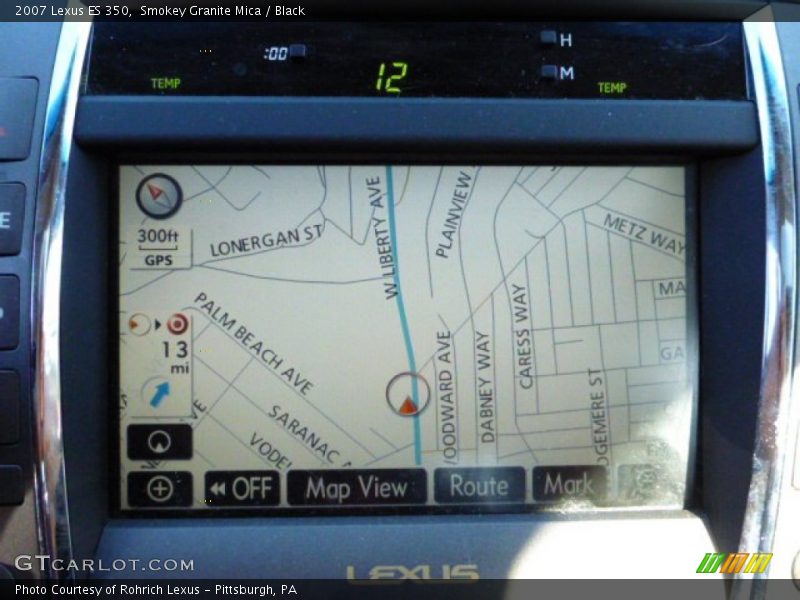 Smokey Granite Mica / Black 2007 Lexus ES 350