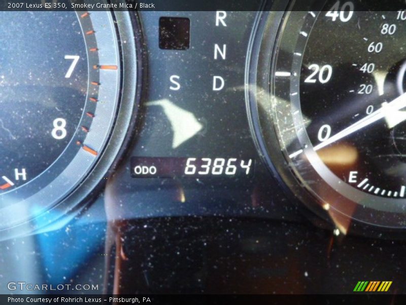 Smokey Granite Mica / Black 2007 Lexus ES 350
