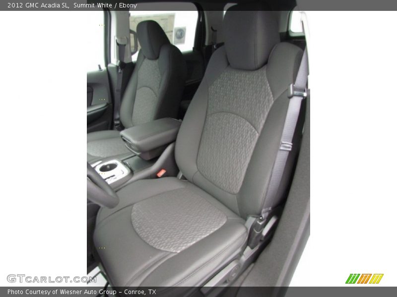 Summit White / Ebony 2012 GMC Acadia SL