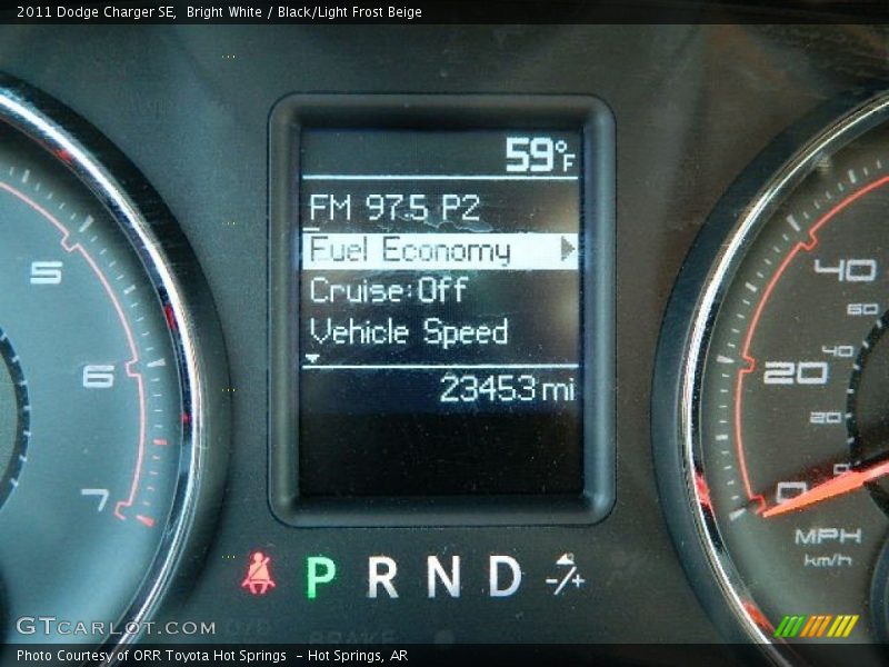 Bright White / Black/Light Frost Beige 2011 Dodge Charger SE