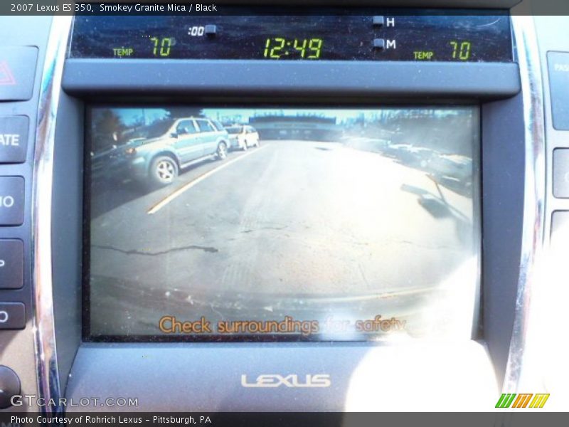 Smokey Granite Mica / Black 2007 Lexus ES 350