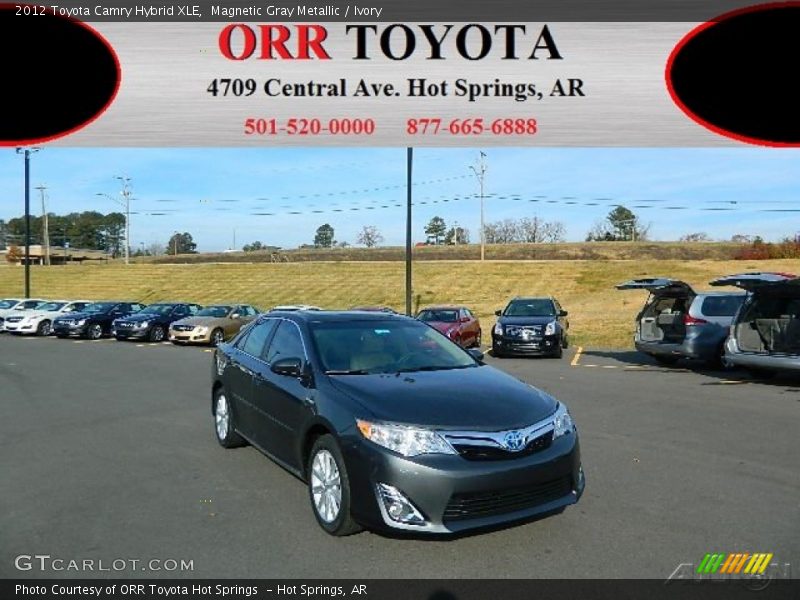 Magnetic Gray Metallic / Ivory 2012 Toyota Camry Hybrid XLE