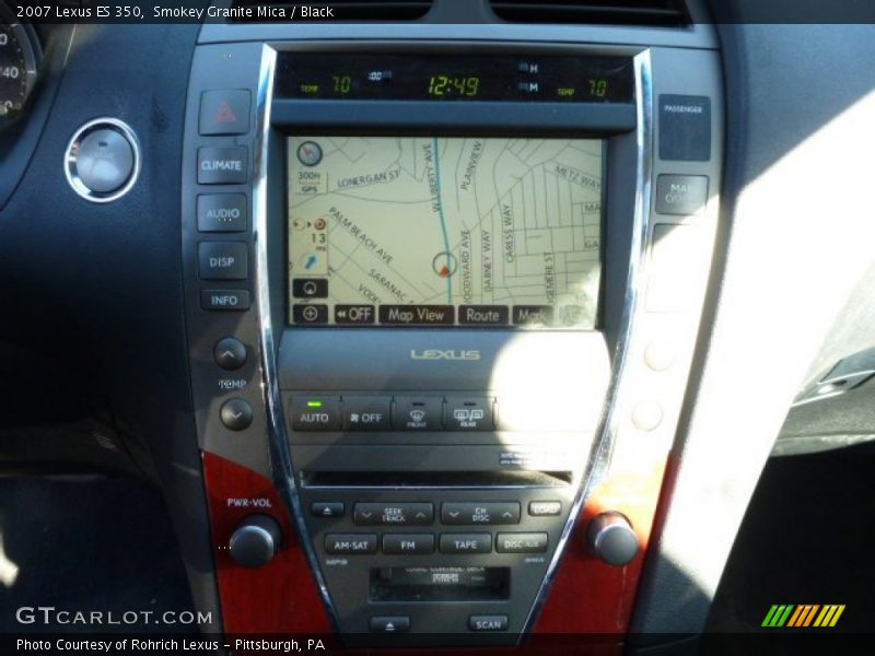 Smokey Granite Mica / Black 2007 Lexus ES 350