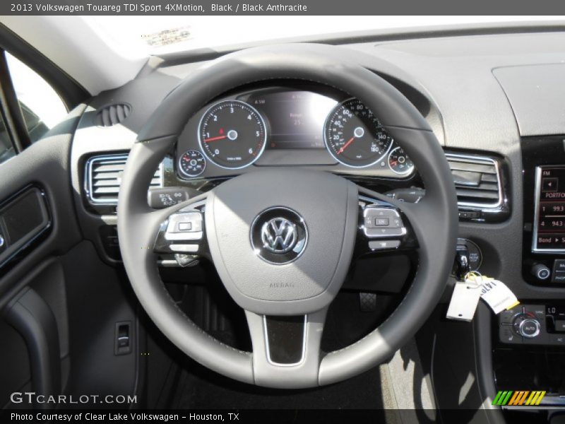 Black / Black Anthracite 2013 Volkswagen Touareg TDI Sport 4XMotion