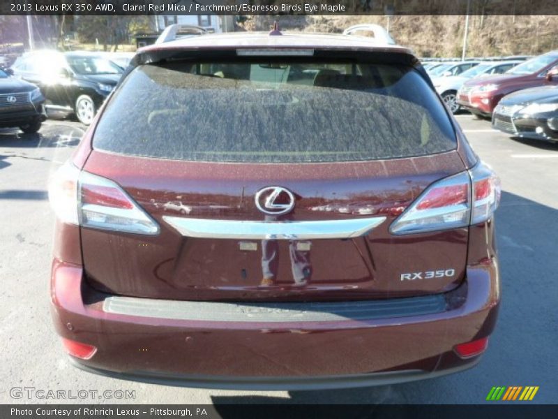 Claret Red Mica / Parchment/Espresso Birds Eye Maple 2013 Lexus RX 350 AWD