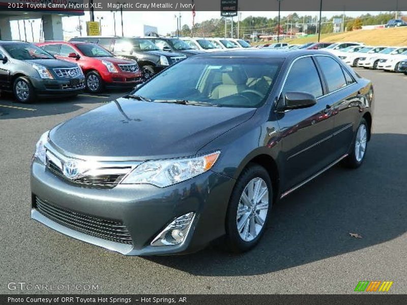 Magnetic Gray Metallic / Ivory 2012 Toyota Camry Hybrid XLE