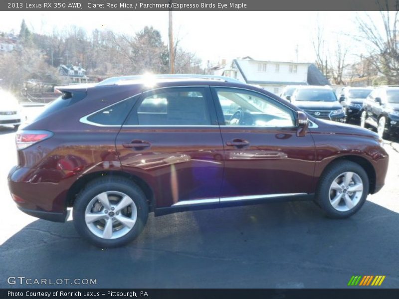 Claret Red Mica / Parchment/Espresso Birds Eye Maple 2013 Lexus RX 350 AWD