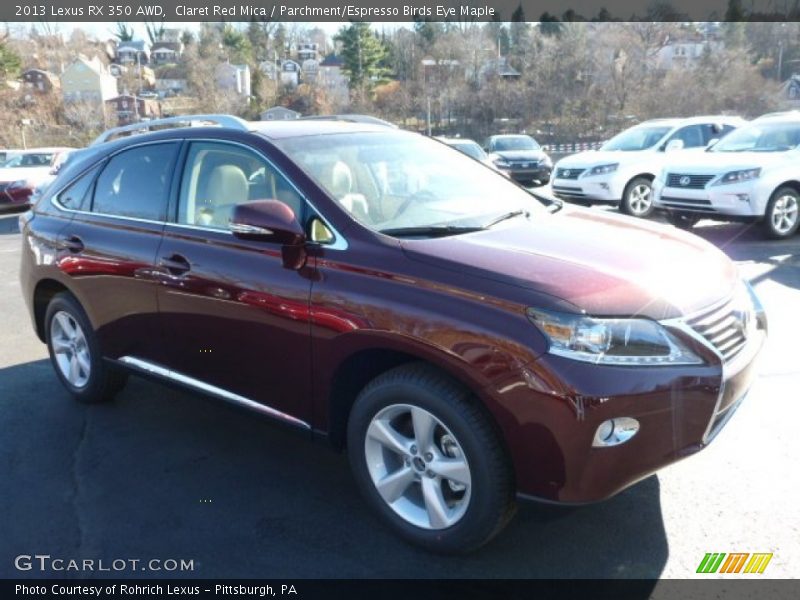 Claret Red Mica / Parchment/Espresso Birds Eye Maple 2013 Lexus RX 350 AWD