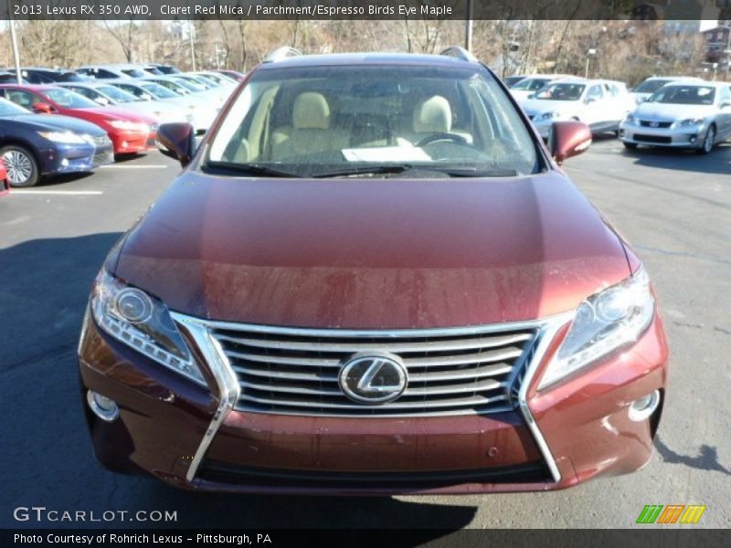 Claret Red Mica / Parchment/Espresso Birds Eye Maple 2013 Lexus RX 350 AWD