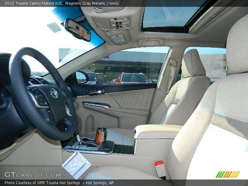Magnetic Gray Metallic / Ivory 2012 Toyota Camry Hybrid XLE