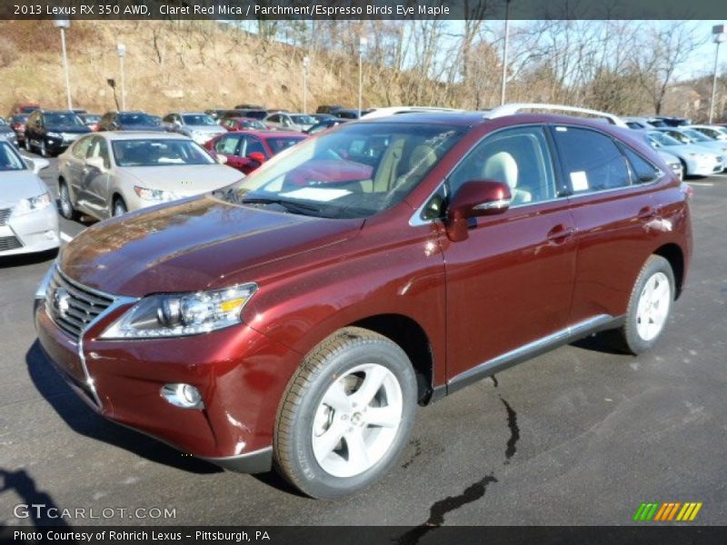 Claret Red Mica / Parchment/Espresso Birds Eye Maple 2013 Lexus RX 350 AWD
