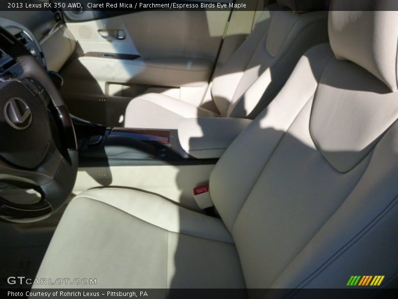 Claret Red Mica / Parchment/Espresso Birds Eye Maple 2013 Lexus RX 350 AWD