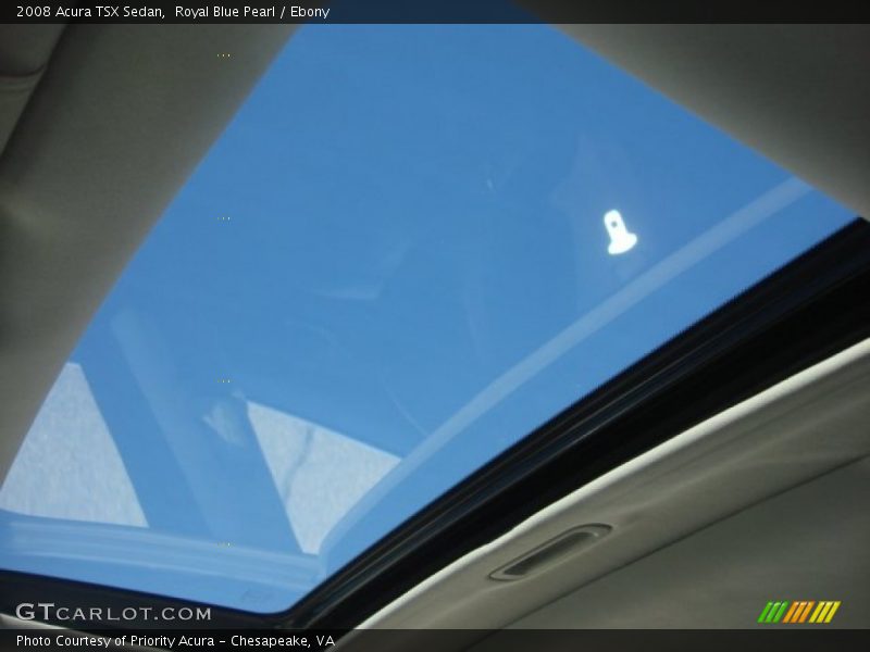 Royal Blue Pearl / Ebony 2008 Acura TSX Sedan