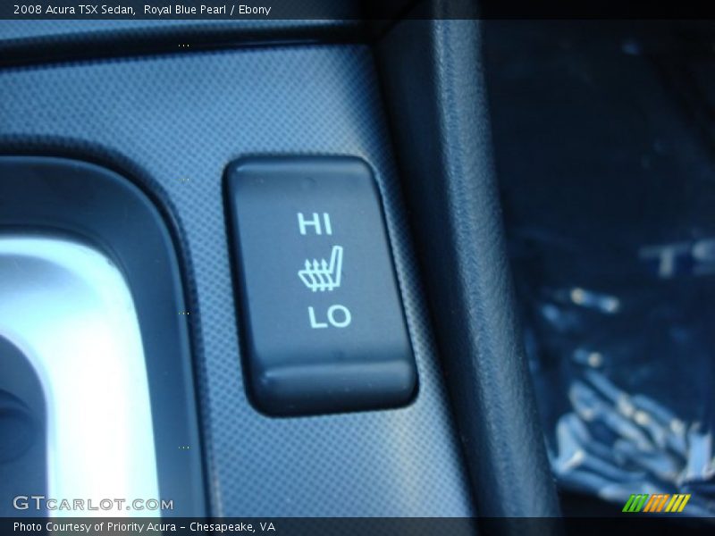Royal Blue Pearl / Ebony 2008 Acura TSX Sedan