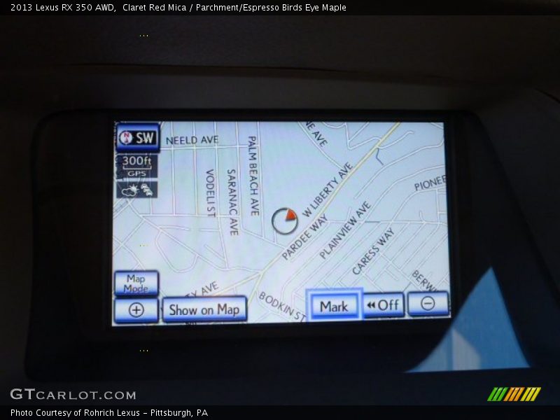 Claret Red Mica / Parchment/Espresso Birds Eye Maple 2013 Lexus RX 350 AWD