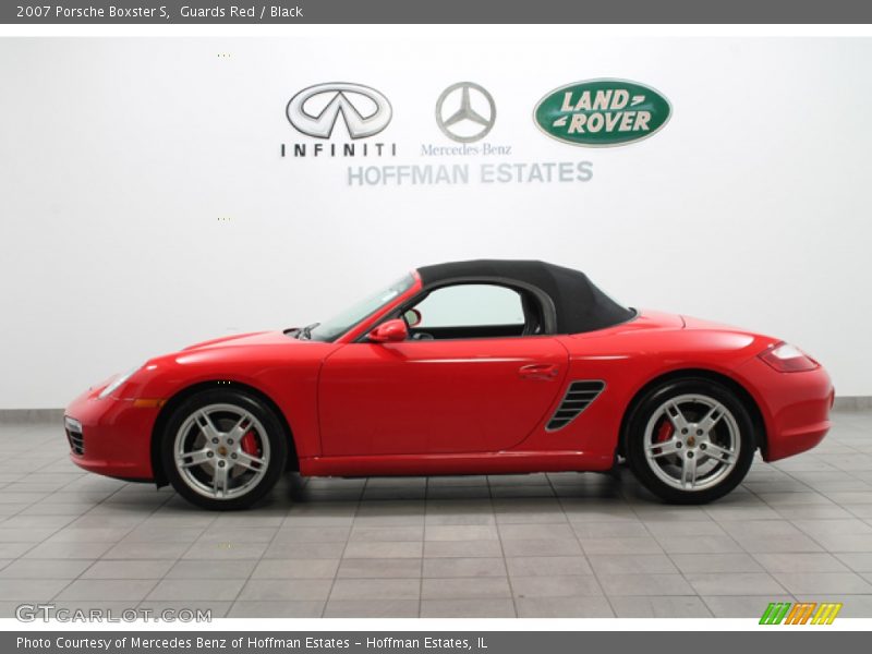 Guards Red / Black 2007 Porsche Boxster S