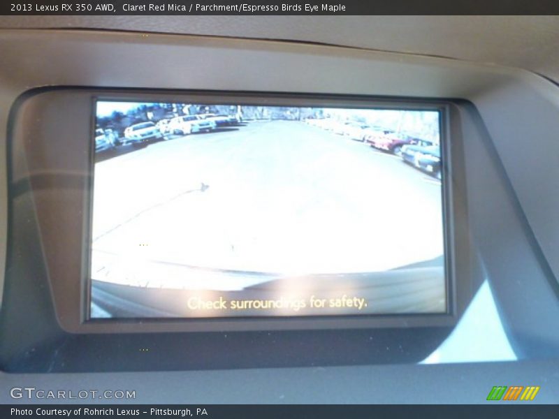 Claret Red Mica / Parchment/Espresso Birds Eye Maple 2013 Lexus RX 350 AWD