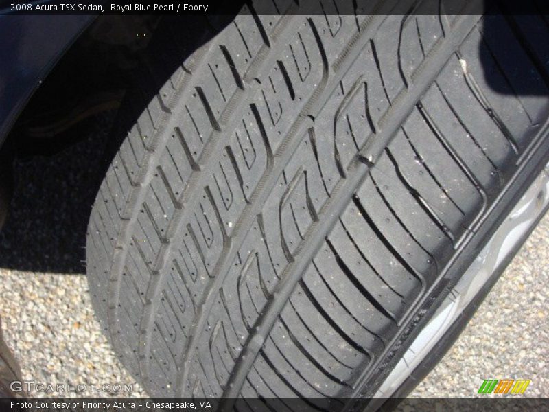Royal Blue Pearl / Ebony 2008 Acura TSX Sedan