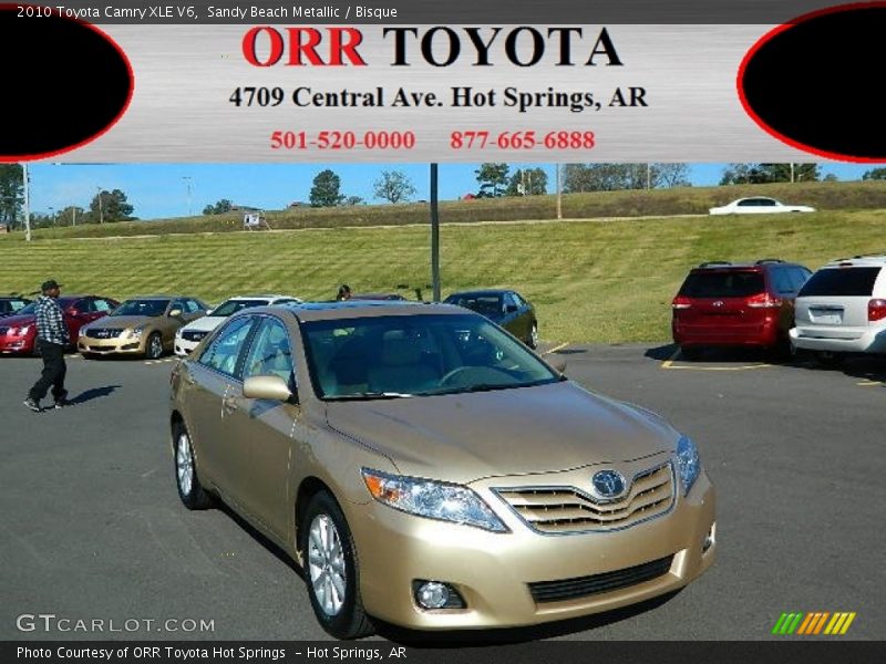 Sandy Beach Metallic / Bisque 2010 Toyota Camry XLE V6