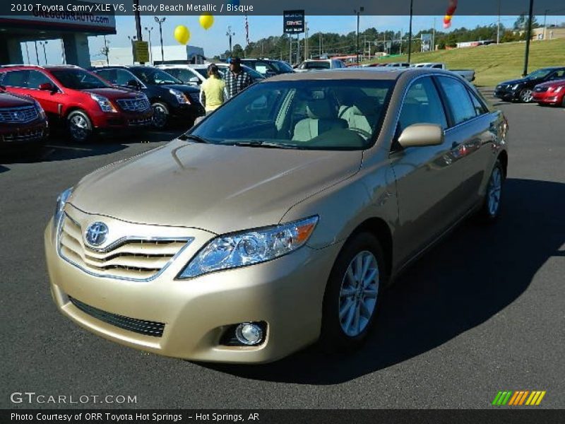 Sandy Beach Metallic / Bisque 2010 Toyota Camry XLE V6