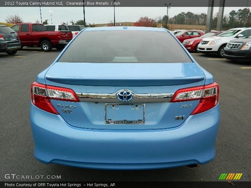 Clearwater Blue Metallic / Ash 2012 Toyota Camry Hybrid XLE
