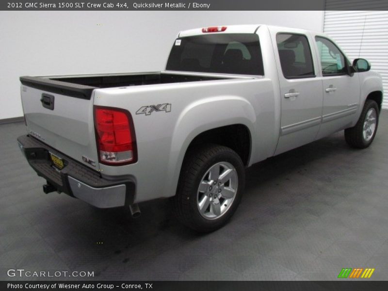 Quicksilver Metallic / Ebony 2012 GMC Sierra 1500 SLT Crew Cab 4x4