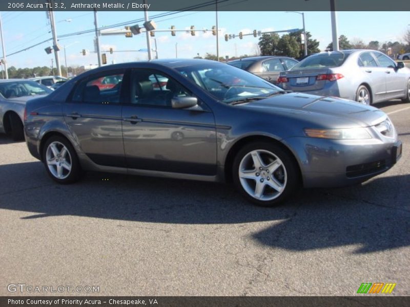 Anthracite Metallic / Ebony 2006 Acura TL 3.2