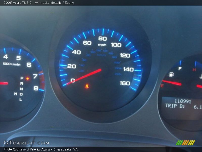 Anthracite Metallic / Ebony 2006 Acura TL 3.2