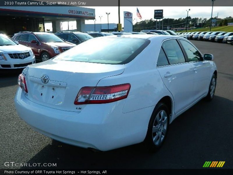Super White / Ash Gray 2010 Toyota Camry LE
